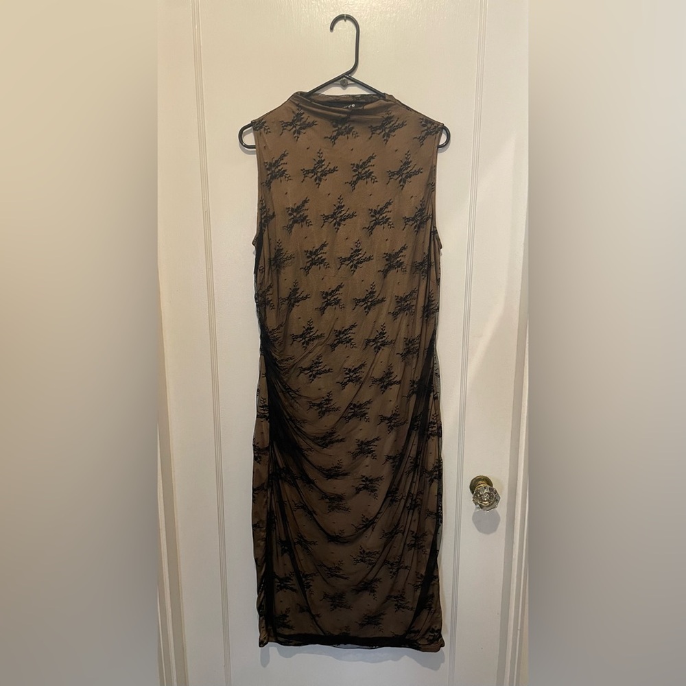 Cider Black Lace Maxi Party Dress XL